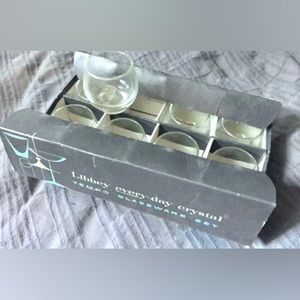 Vintage MCM Libbey Glasses Tempo Cocktail 8-Set 1960s Barware groovy Mod “NEW”